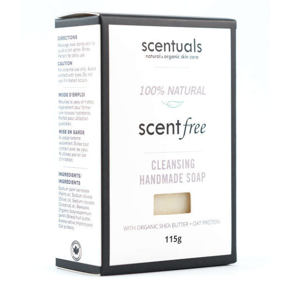 Sáp Tắm Không Mùi Scentfree Cleansing Bar Scentuals (115g)