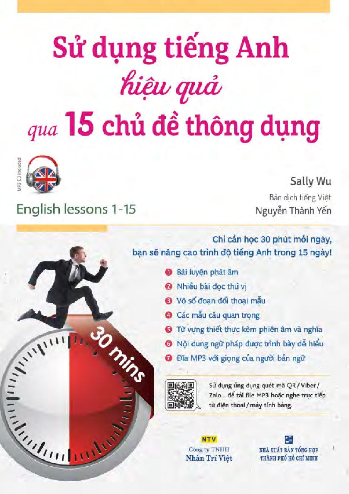 Sách Sử Dụng Tiếng Anh Hiệu Quả Qua 15 Chủ Đề Thông Dụng (Kèm file MP3)