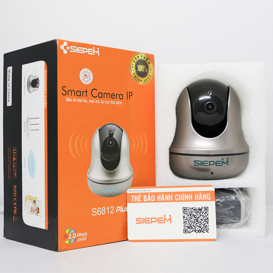 Camera Wifi Quan Sát Siepem S6812 Plus - Hàng Chính Hãng