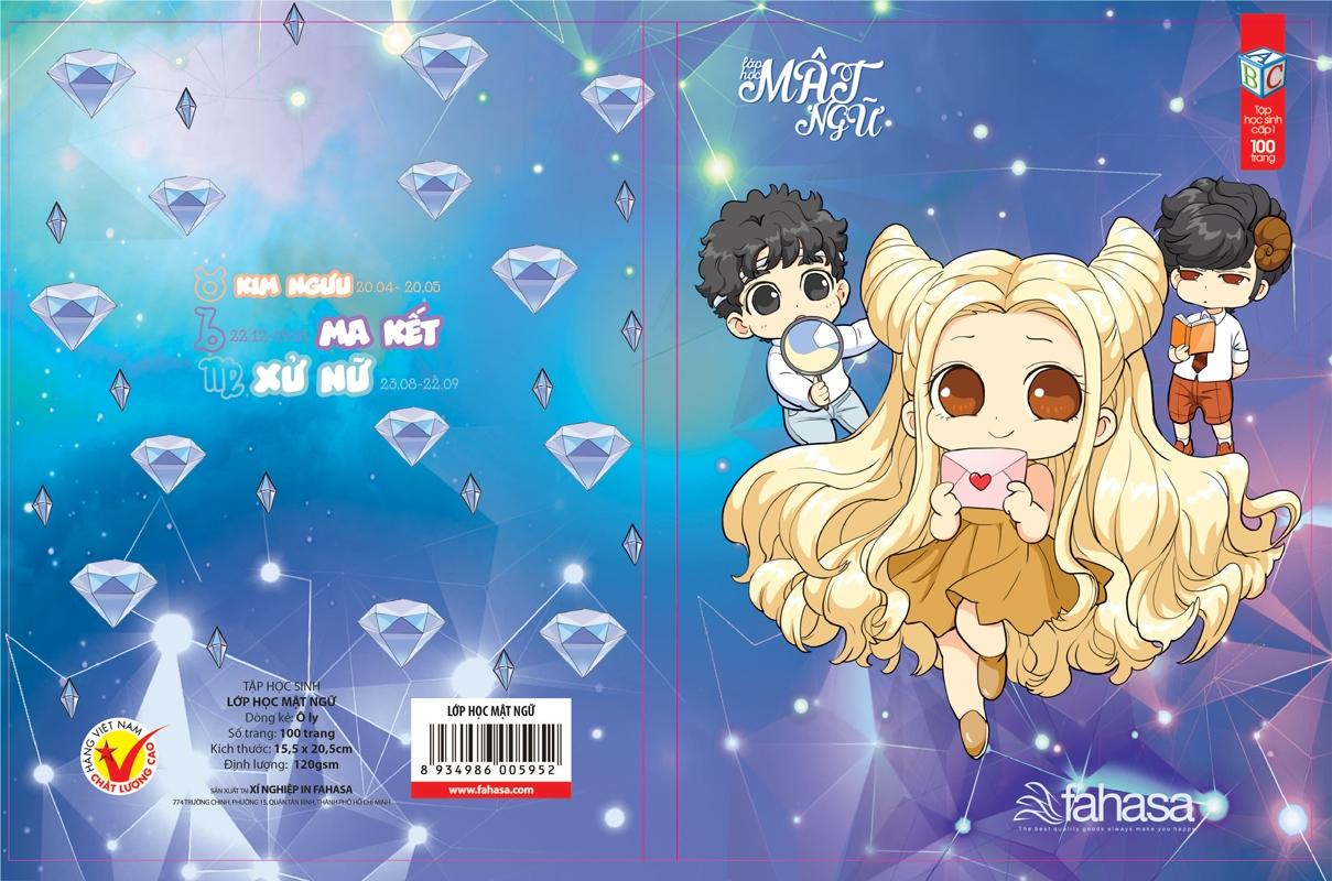 Combo 5 Tập Học Sinh 4 Ô Ly 100 Trang ĐL 120g/m2 - FAHASA - Lớp Học Mật Ngữ (Mẫu Màu Giao Ngẫu Nhiên)
