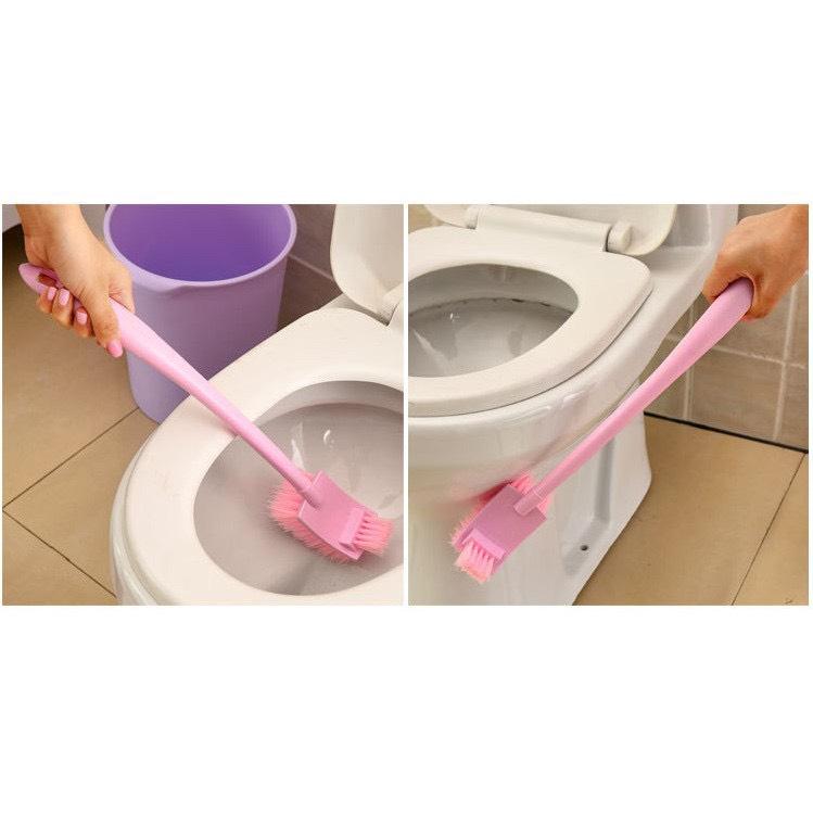 (́ ̉) Dụng Cụ Cọ Vệ Sinh Toilet 2 Đầu