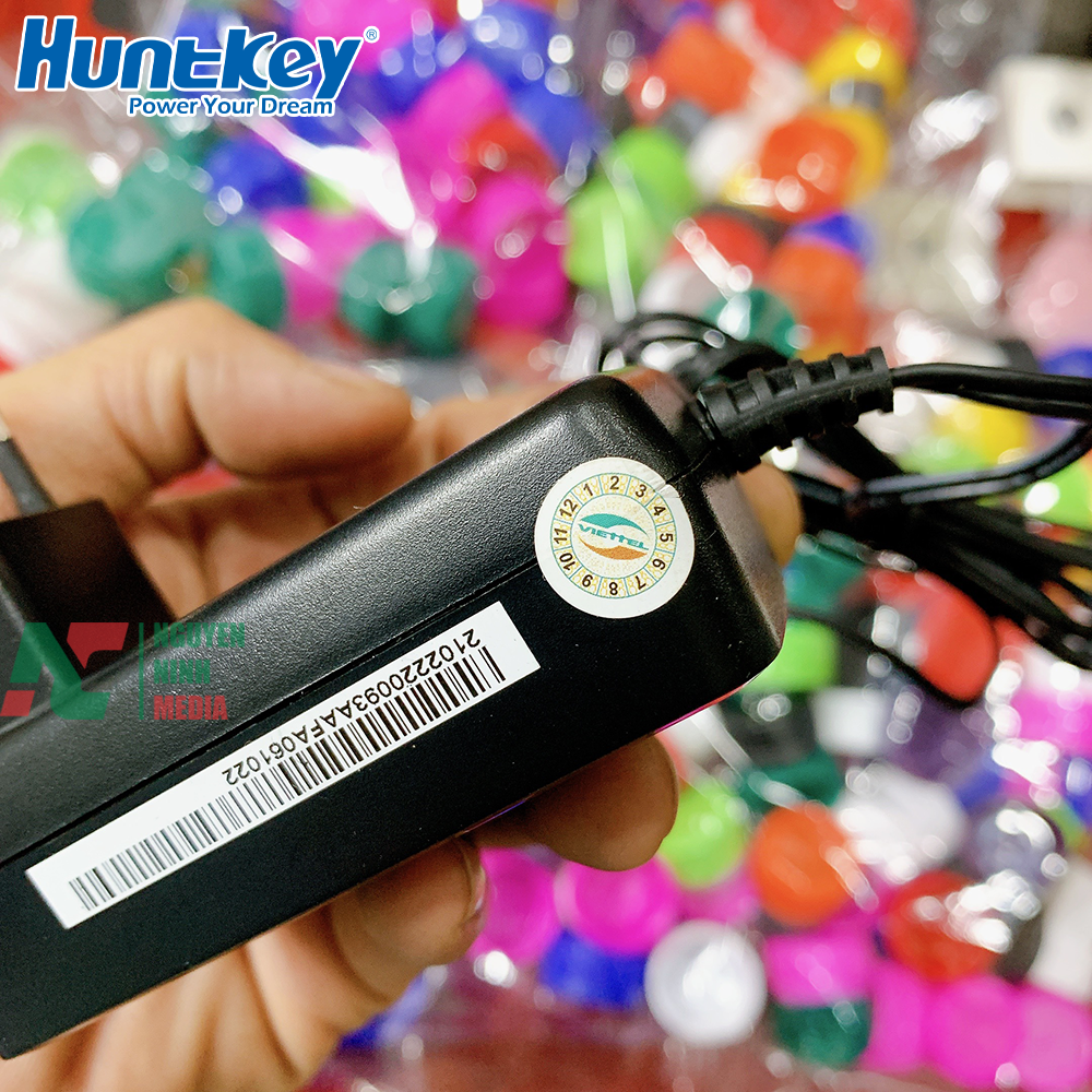 Nguồn Huntkey 12V - 2A Cho Camera, Wifi, Dock Ổ Cứng, Máy Chấm Công - Hàng Chính Hãng
