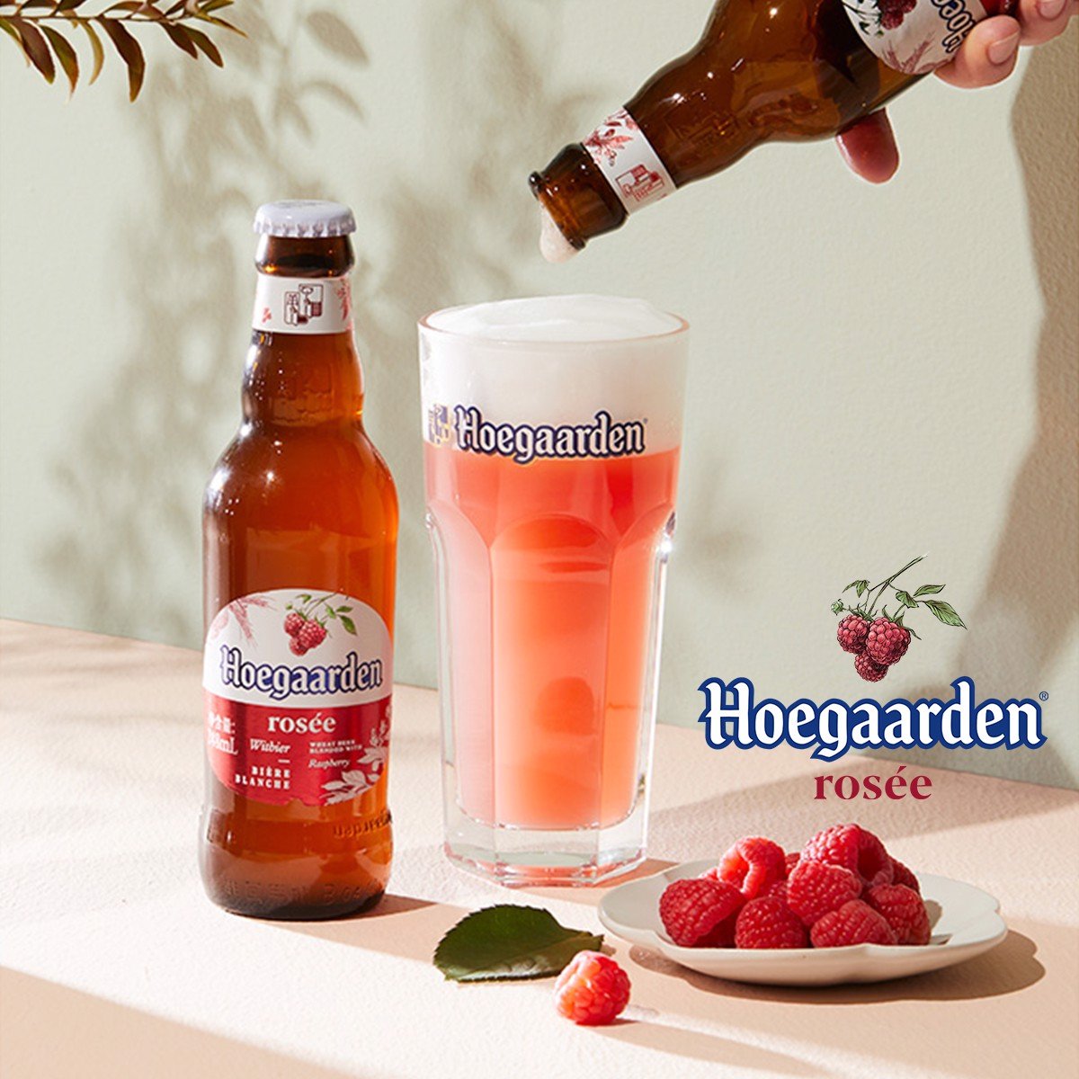 Chai bia lẻ Hoegaarden Rosée 248ml dùng thử