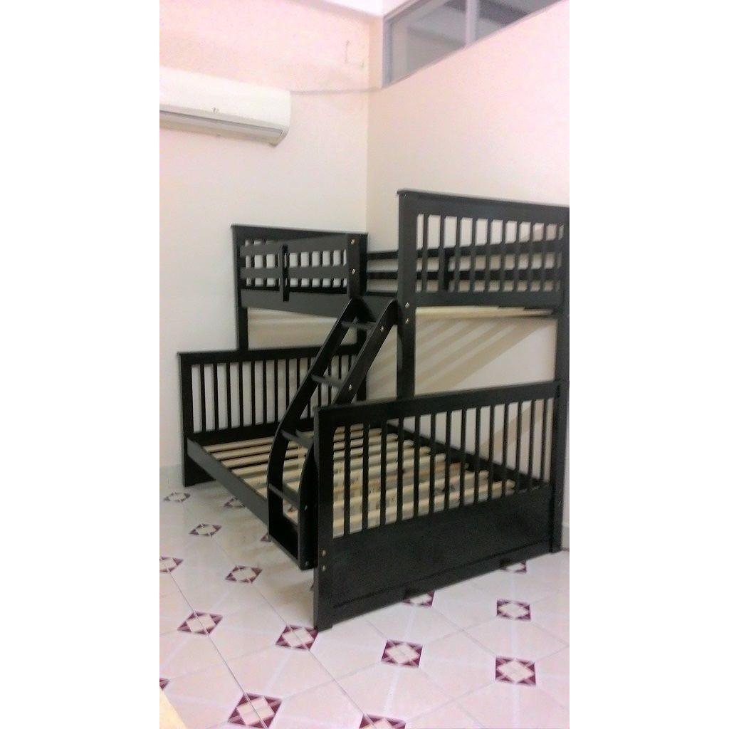 Giường 2 Tầng Gỗ Tự Nhiên Tiết Kiệm Diện Tích - Có Thể Tách Giường Tầng Thành 2 Giường Riêng Biệt