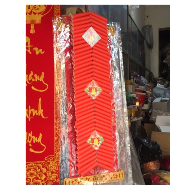 Giấy hồng đỏ làm thủ công làm mô hình pháo trang trí tết