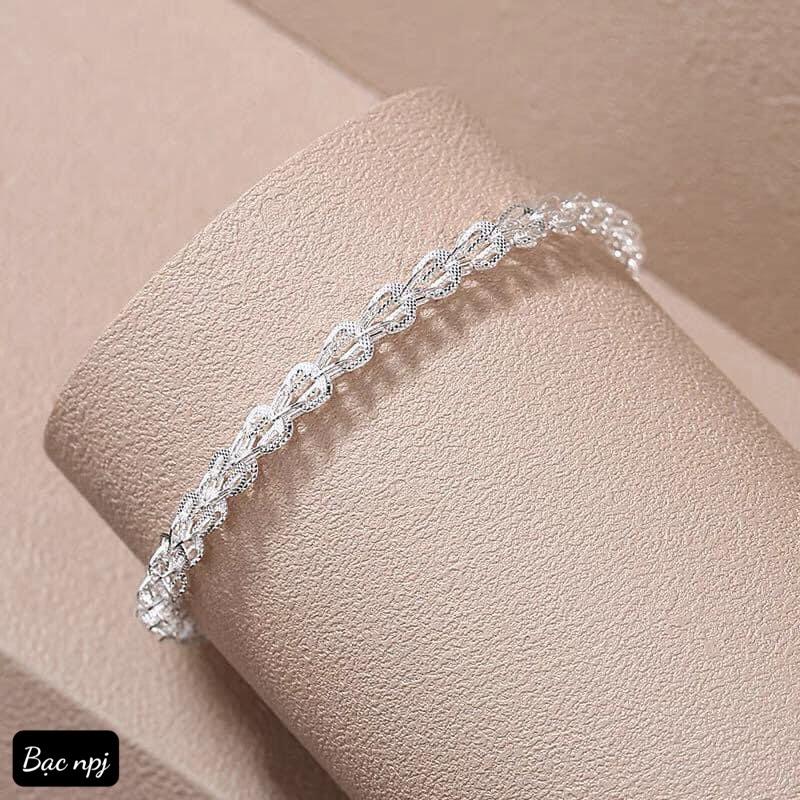 Lắc Tay Đuôi Phụng ,Vòng tay nữ Bạc Ta -Bạc Npj