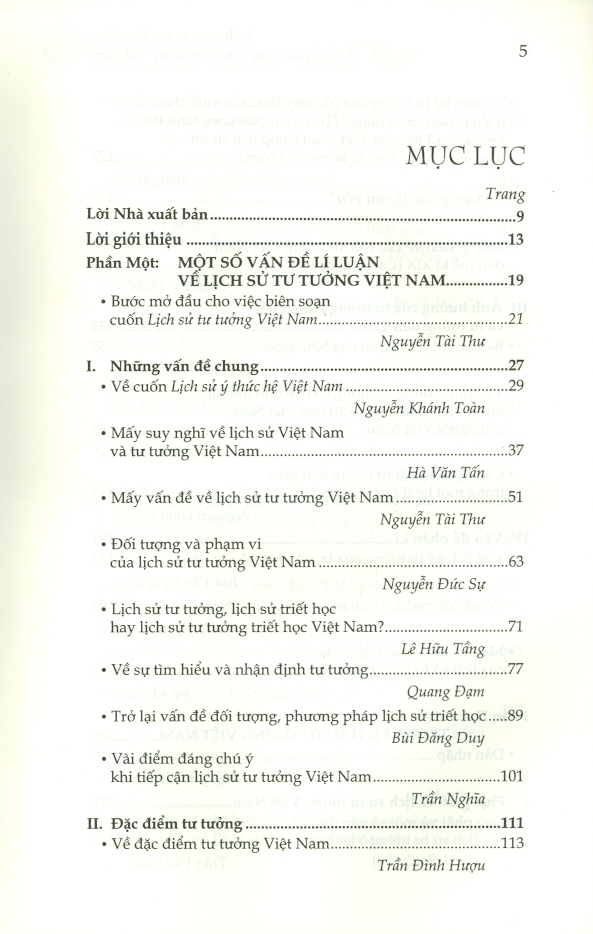 Lịch Sử Tư Tưởng Việt Nam Và Phật Giáo Trong Lịch Sử Tư Tưởng Việt Nam (Bìa mềm)