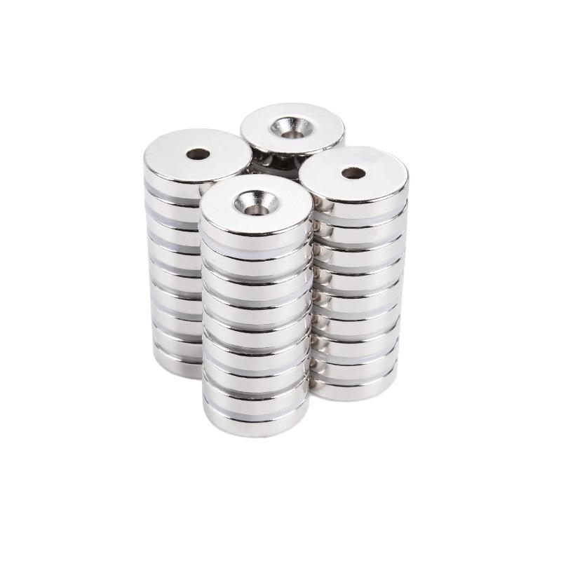 12 miếng nam châm Lực 6 KG 16 x 5 mm có lỗ và viên nang, nam châm nồi chìm có vít