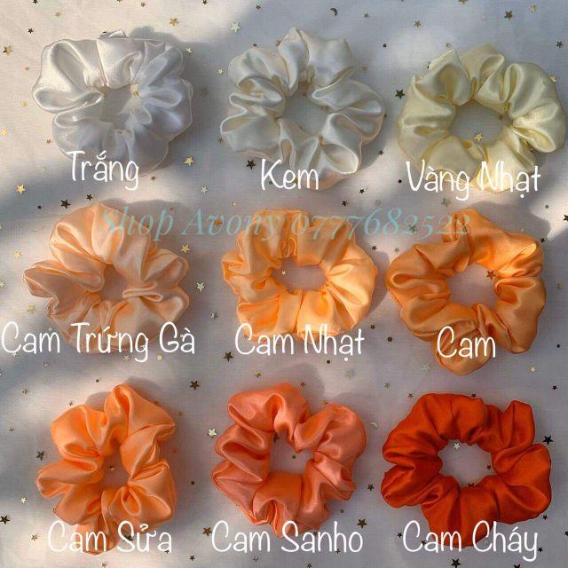 Cột tóc vải hot trend Scrunchies