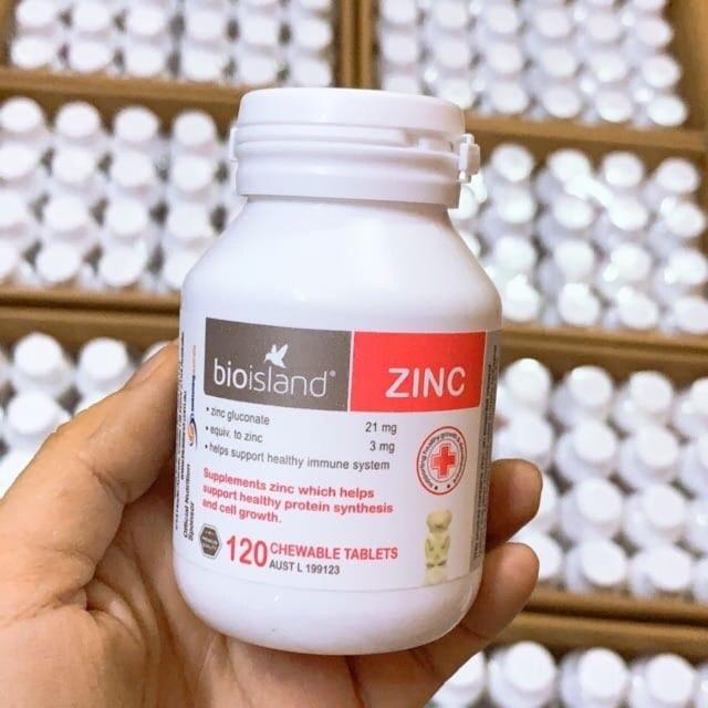 Viên uống bổ sung kẽm Bio Island Zinc (120 viên)