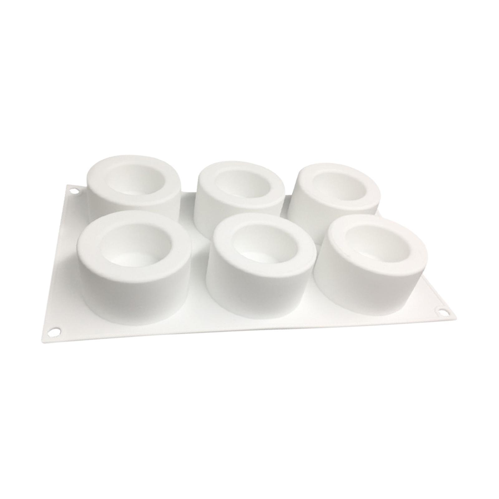 Cake Silicone Pan DIY 6 Hole Cake Making Pan for Kids and Adults Family