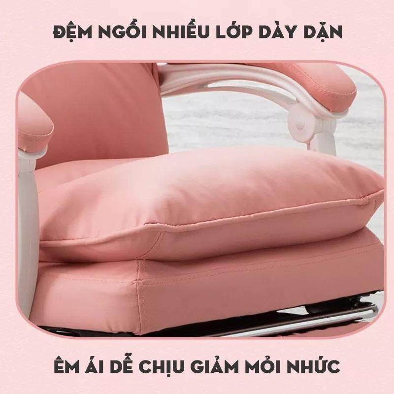 Ghế giám đốc ngả lưng 135 độ, có gác chân, ghế phủ da PU, đệm lưng thoáng khí, chân ghế kim loại - GHE8099