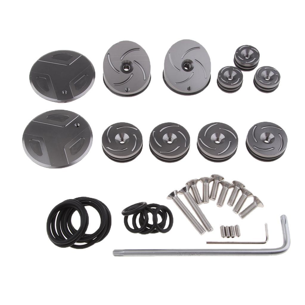 Motorcycle Frame Hole Cover Caps Set for 2014-2017