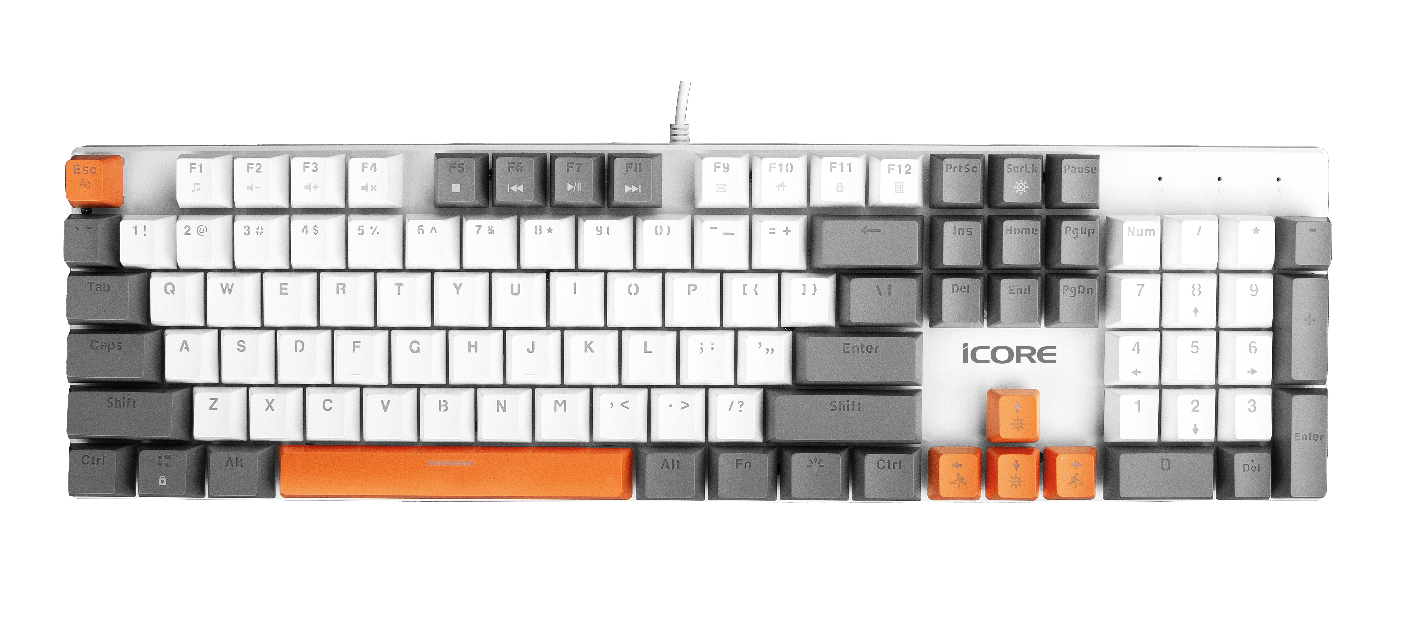 Bàn Phím Cơ iCore GK05 Có Dây - Red Switch Êm Ái, Đèn LED Cầu Vồng - Hàng chính hãng