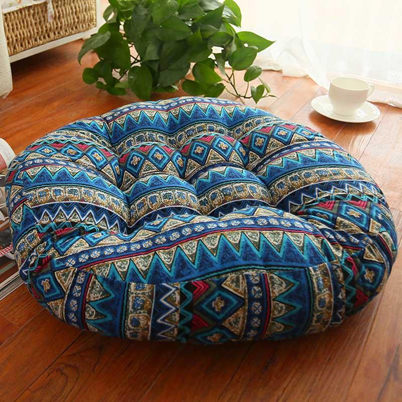 Futon Đệm Vải Lanh Cotton Sofa Gối 55Cm Dày Hơn Vòng Tất Nam Sàn Thiền Ban Công Cửa Sổ Ghế Đệm