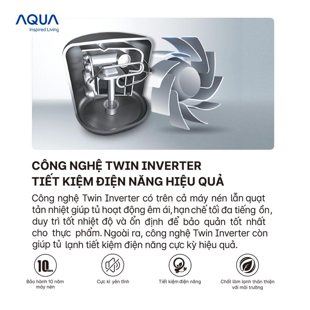 Tủ lạnh ngăn đông trên Aqua 186 Lít AQR-T219FA(PB) - Hàng chính hãng - Chỉ giao HCM, Hà Nội, Đà Nẵng, Hải Phòng, Bình Dương, Đồng Nai, Cần Thơ