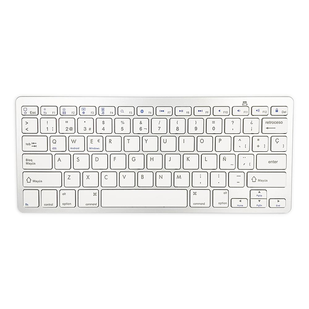 78 Keys Spanish Wireless BT Keyboard BT 3.0 Portable Ultra-slim Keyboard Support Windows/iOS/Android for Laptop Tablet