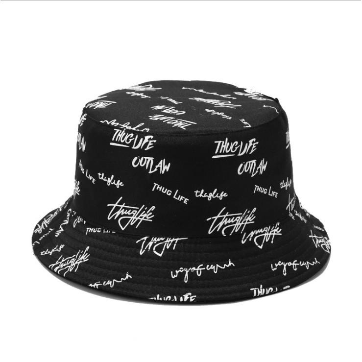 Mũ bucket nam nữ THUGLIFE nón bucket tai bèo 2 mặt phong cách cá tính SAIGON HAT