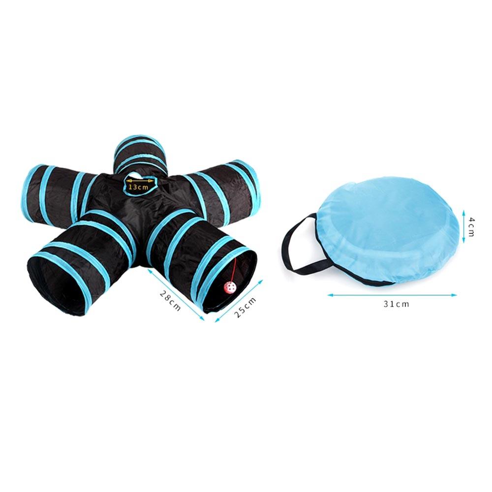 Đường hầm trong nhà cho mèo 5 ống, Đồ chơi cho thú cưng