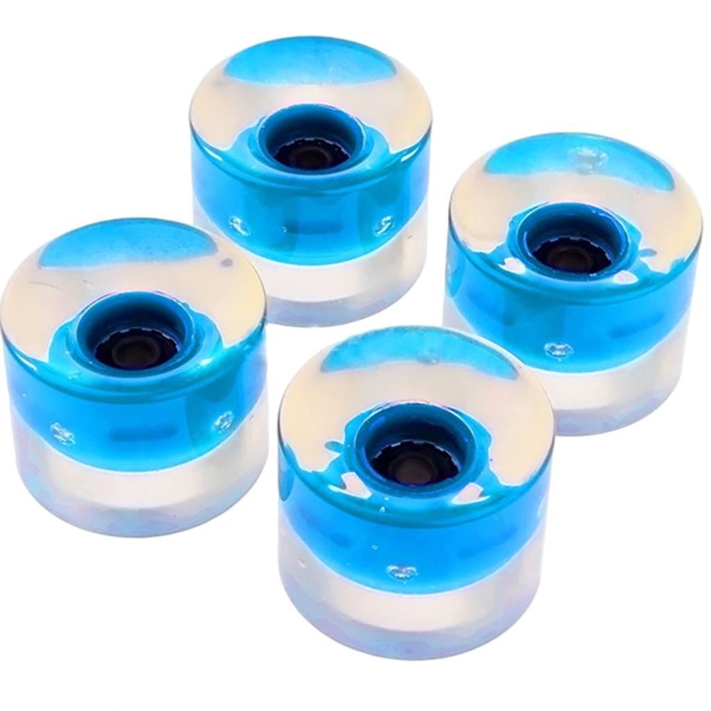 4Pcs Luminous Skateboard Wheels Flash Longboard Wheel Replacement