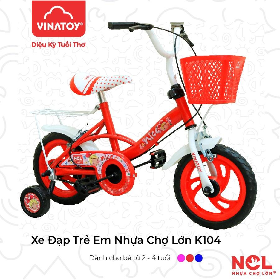 Xe Đạp Trẻ Em Nhựa Chợ Lớn 14 inch K104 Cho Bé Từ 2 đến 4 Tuổi