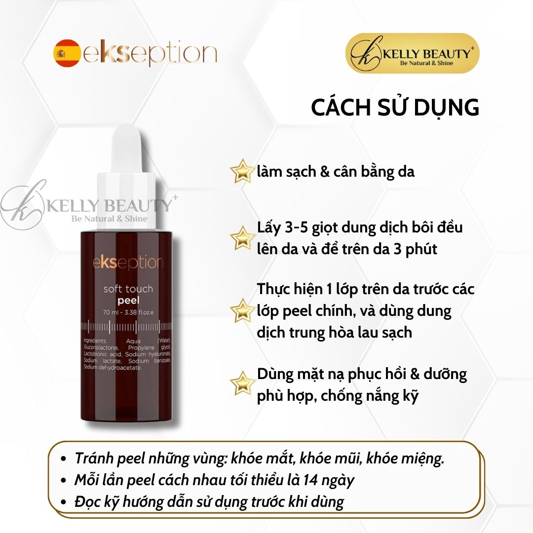 ekseption Soft Touch Peel - Cân Bằng Độ pH, Trẻ Hóa và Phục Hồi Da Nhạy Cảm | Kelly Beauty