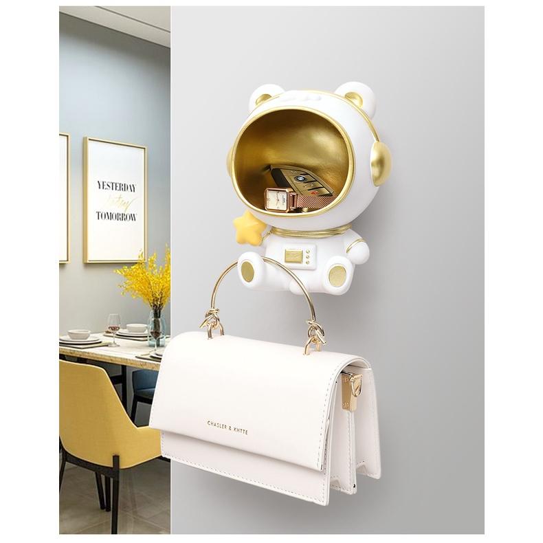 TƯỢNG MÈO PHI HÀNH GIA TREO TƯỜNG ĐỂ BÀN CATSPACE GIỮ ĐỒ TRANG TRÍ NHÀ CỬA ️ FREESHIP ️