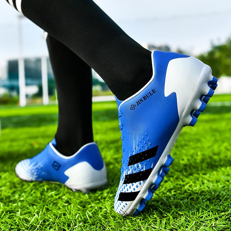 Giày bóng đá nam ngoài trời Giày bóng đá Trẻ em Boy Girls sneakers sân cỏ futsal ban đầu Boy Night Light Giày bóng đá không thấm nước