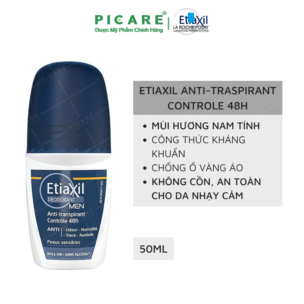 Lăn Khử Mùi Cho Nam Etiaxil Men Antiperspirant Antiperspirant Control 48h