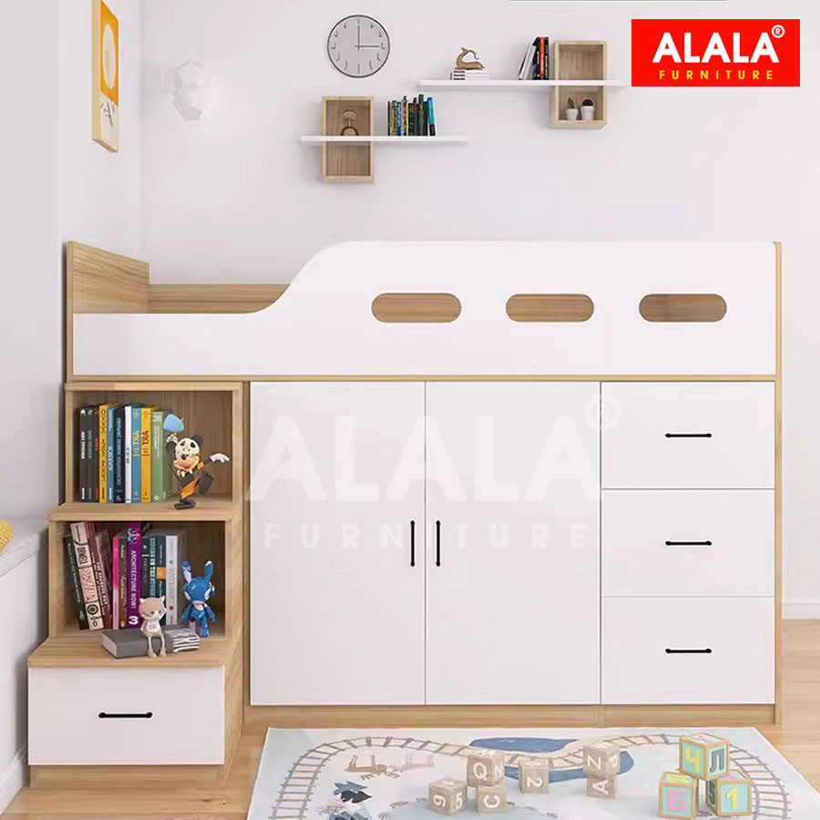 Giường tầng thấp ALALA162 đa năng/ Miễn phí vận chuyển và lắp đặt/ Đổi trả 30 ngày/ Sản phẩm được bảo hành 5 năm từ thương hiệu ALALA/ Chịu lực 700kg
