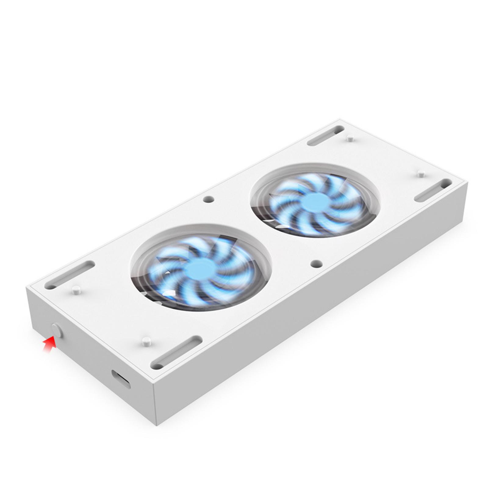 Vertical Stand for Xbox Series X with Cooling Fan, Charging Station Dock for Xbox Series X Controller, White Cooling Fan