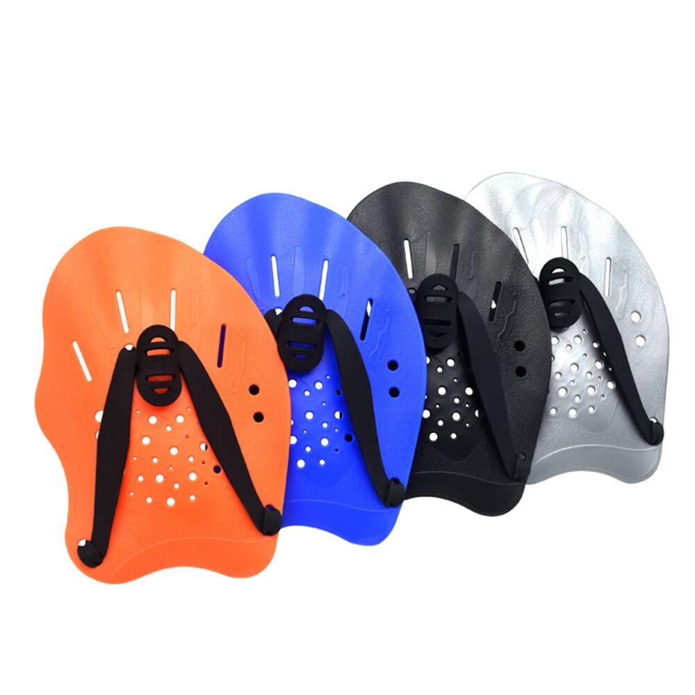 1 Pair Swimming Paddles Training Adjustable Hand Webbed Gloves Padel Fins Flippers for Adult Men Women Kids