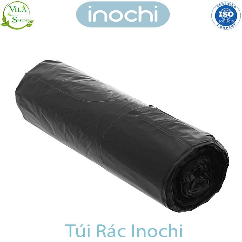 Túi Rác Tự Huỷ, Túi Rác Có Quai Tiện Dụng Chính Hãng Inochi, Loại 10L 25L 50L - Dạng Cuộn Màu Đen