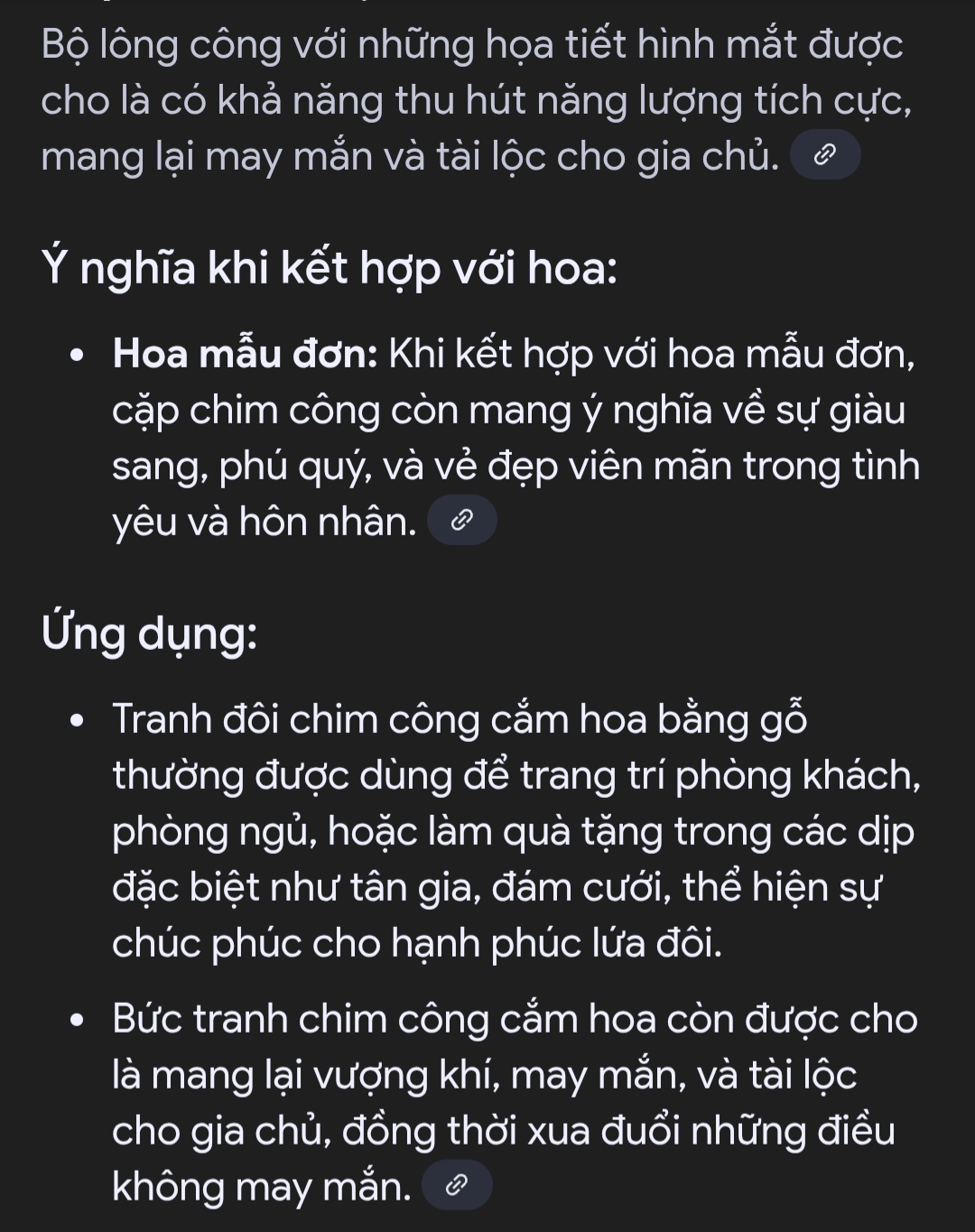 Cặp  chim công cắm hoa phong thủy cầu tài lộc bằng gỗ bách xanh thơm nức cao 30x15x12cm