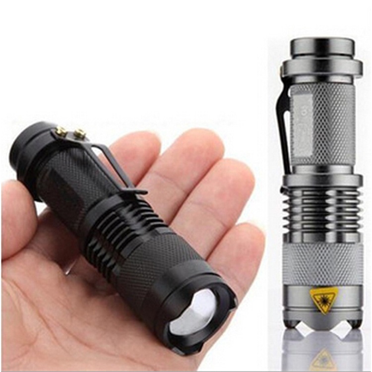 Đèn pin mini siêu sáng Cree Q5 (đã có pin và sạc) ( Hàng Chính Hãng )