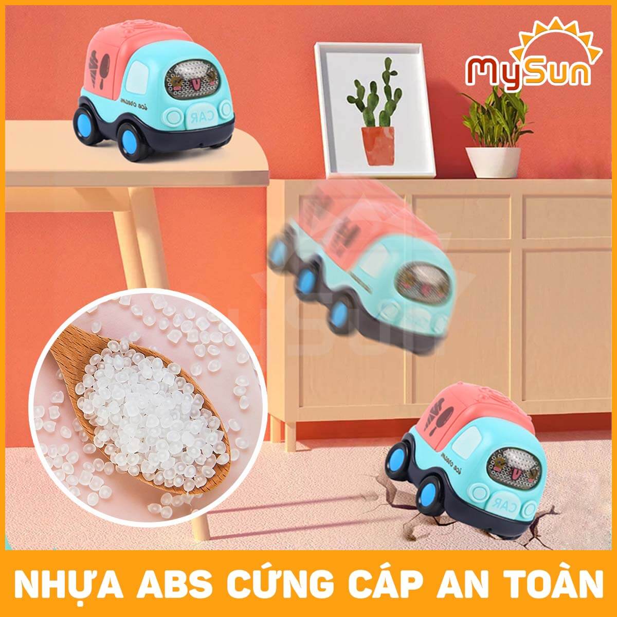 Bộ xe ô tô đồ chơi trẻ em nhỏ mini cho bé 1 2 3 4 5 tuổi cao cấp giá rẻ hộp màu đẹp MySun