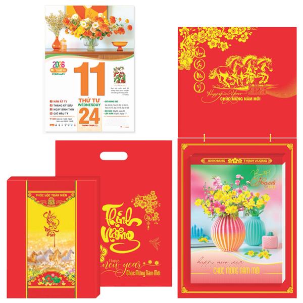Lịch Bloc Siêu Đại - Cắm Hoa Nghệ Thuật - Bảng Treo Sơn Mài - 20 x 30 cm - TĐ27