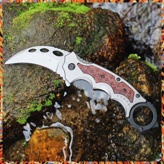 Dao phượt karambit fox có bao da cao cấp