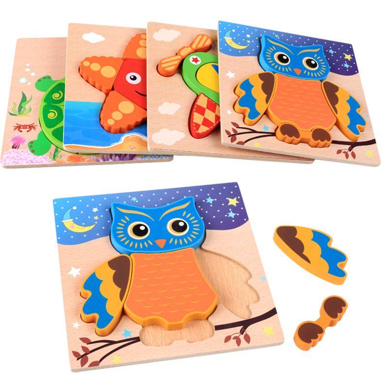 Đồ chơi ghép hình gỗ nổi 3D bằng gỗ thông minh giáo dục Montessori nhiều chủ đề giúp bé phát triển trí tuệ
