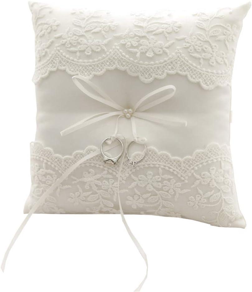 Gối nhẫn cưới, gối nhẫn cưới bằng ruy băng satin, dành cho người mang nhẫn