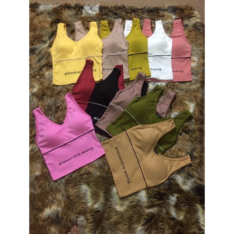 Áo thun dây bản Crop top
