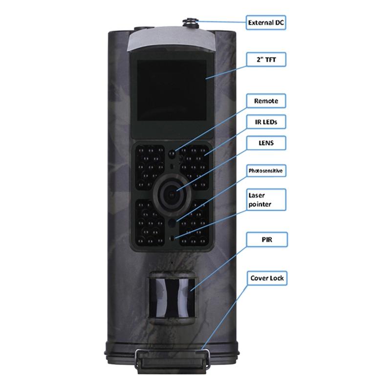 HC-700A Hunting Camera Outdoor Trap Waterproof Night Vision Trail Camera 1080P Full HD 940NM Network Monitor Camera
