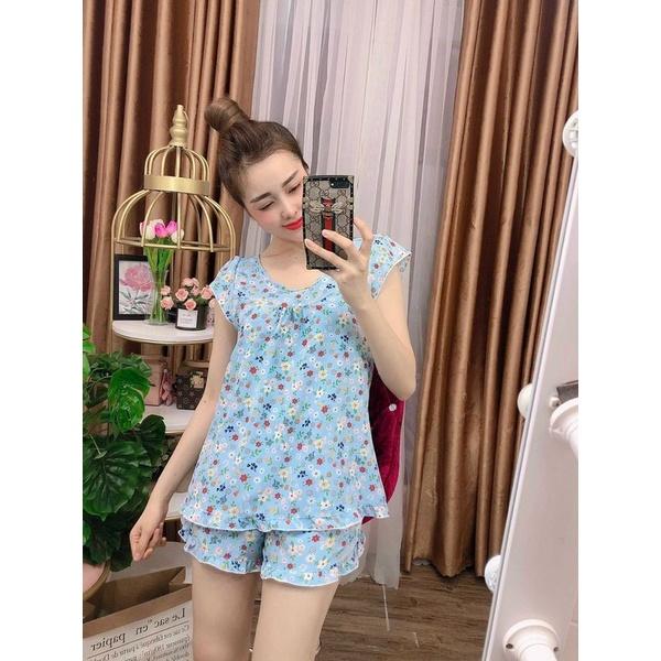 Set đồ bộ nữ cao cấp dễ thương mặc nhà lụa satin mềm mịn thoáng mát AN40 - D'Lavia
