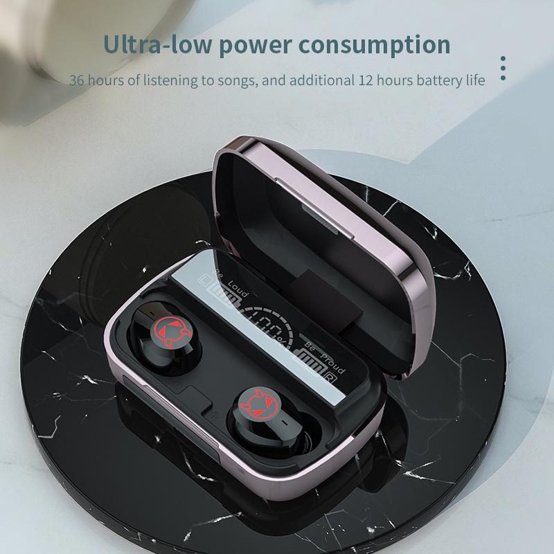 Tai Nghe Không Dây Bluetooth Tai Nghe Nhét Tai 5.1 Tai Nghe Tai Nghe Nhét Tai Thể Thao Chống Ồn Chạy TWS Micro Mới