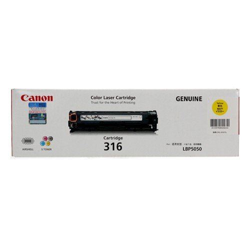 Mực in Canon 316Y YELLOW Toner Cartridge dùng cho máy LBP5050 / LBP5050N - Hàng Chính Hãng