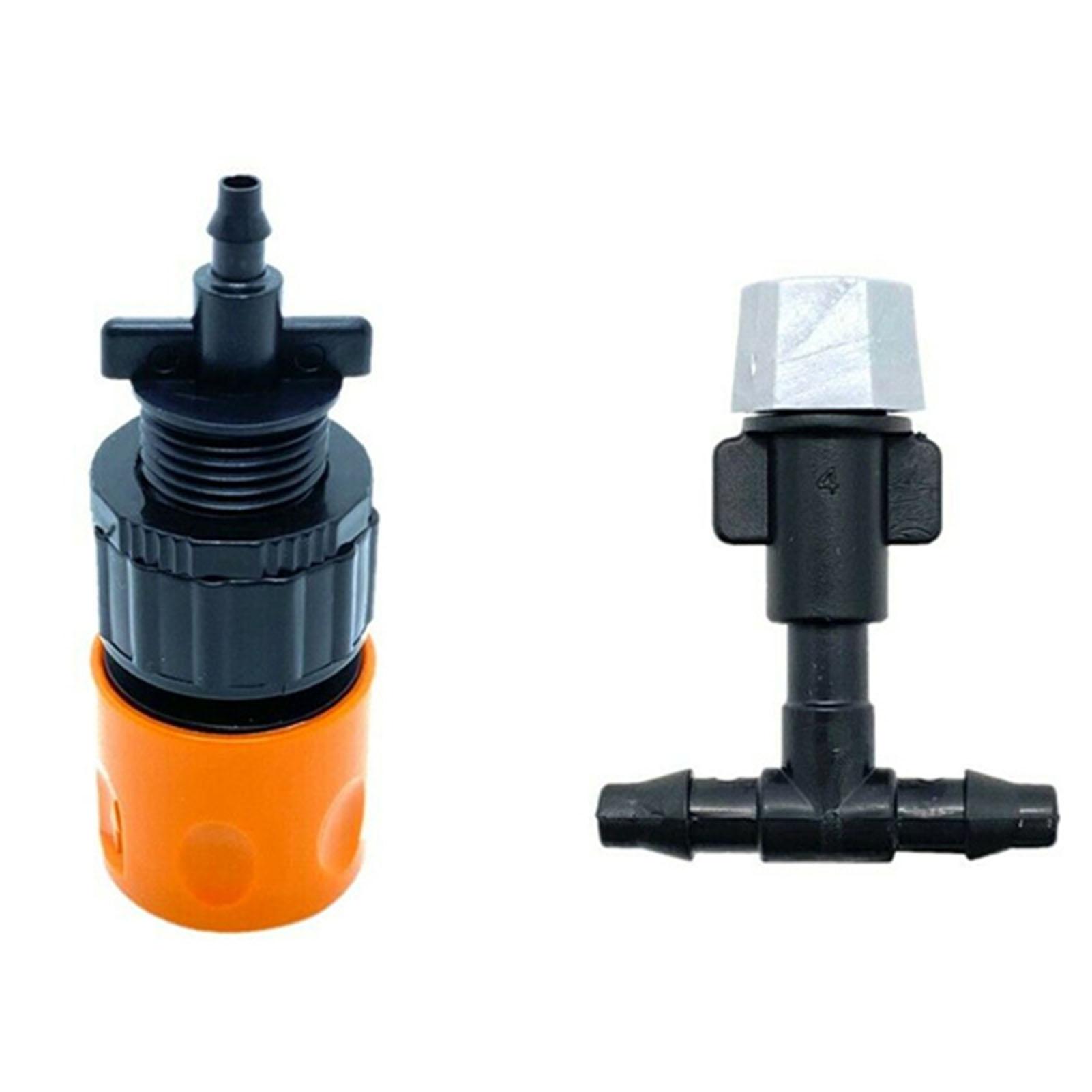 Bộ ống tưới nước nhỏ giọt 33ft, đi kèm với đầu phun sương có thể tháo rời, dễ dàng vệ sinh