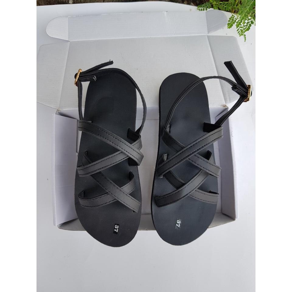 sandal đồng nai xăng đan nữ ( đế đen quai đen ) size từ 34 nữ đến 42 nữ