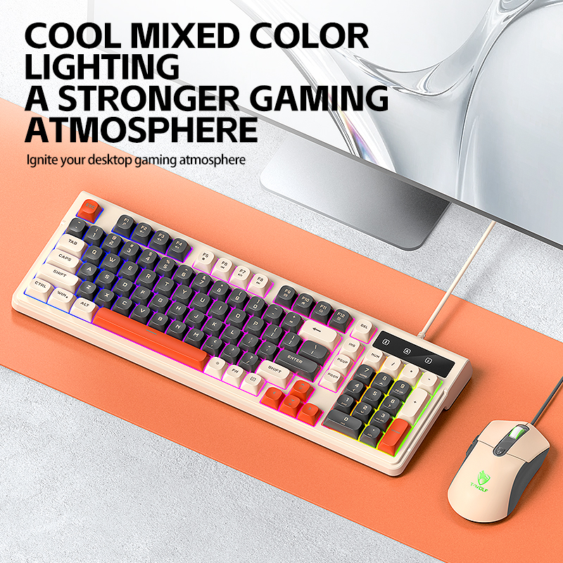 Combo Phím Chuột Có Dây T-WOLF TF330 – Hàng Chính Hãng