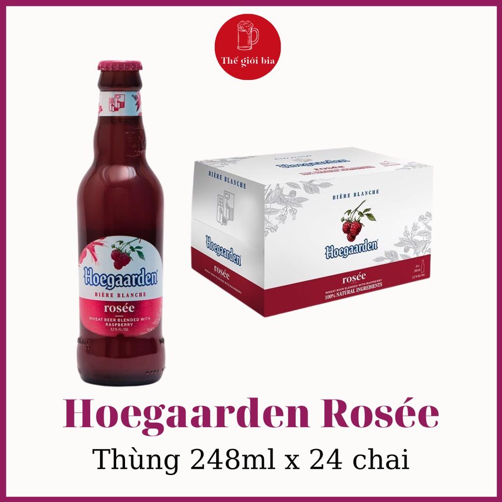 Thùng bia HOEGAARDEN ROSÉE 248ml x 24 chai | Bia hoa quả