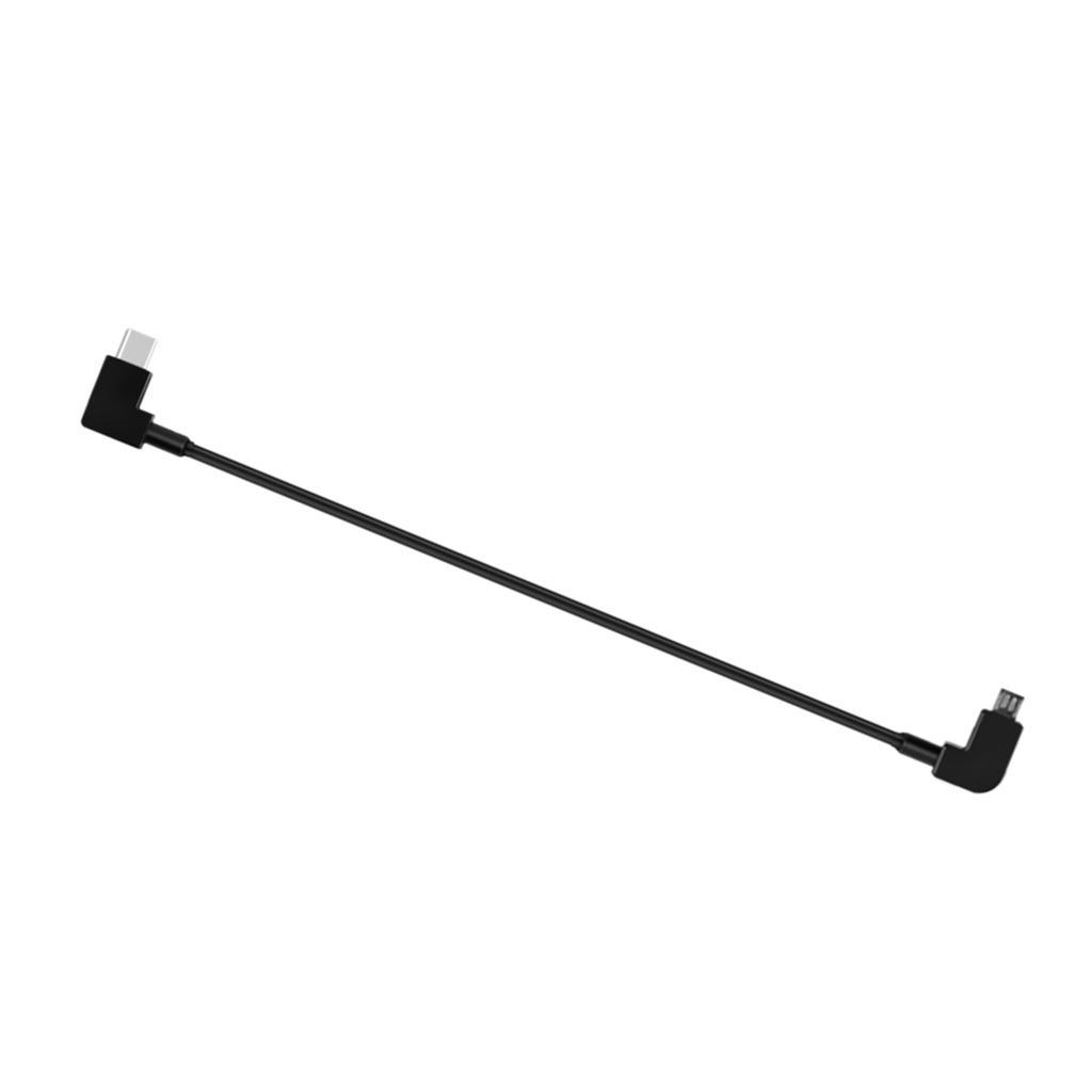 Right Angle Type-C to Type C and Micro USB Charging Cable Data Sync Cord Set